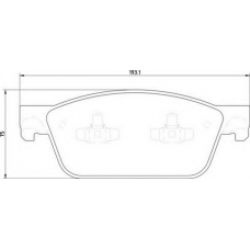 363700201919 MAGNETI MARELLI Комплект тормозных колодок, дисковый тормоз