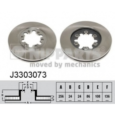 J3303073 NIPPARTS Тормозной диск