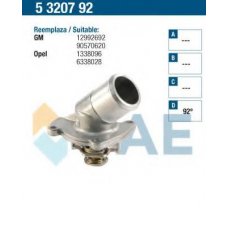 5320792 FAE Термостат, охлаждающая жидкость