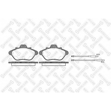 321 004B-SX STELLOX Комплект тормозных колодок, дисковый тормоз