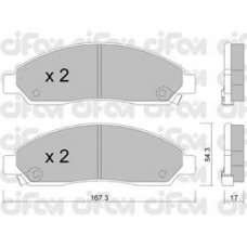 822-731-0 CIFAM Комплект тормозных колодок, дисковый тормоз