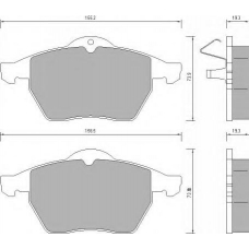 628781 ROULUNDS Комплект тормозных колодок, дисковый тормоз