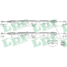 C0249B LPR Трос, стояночная тормозная система