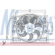85650 NISSENS Вентилятор, конденсатор кондиционера
