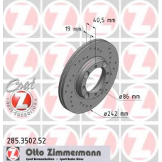 285.3502.52 ZIMMERMANN Тормозной диск
