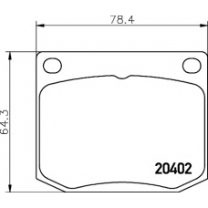 8DB 355 017-381 HELLA PAGID Комплект тормозных колодок, дисковый тормоз