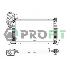 PR 3546A2 PROFIT Радиатор, охлаждение двигателя