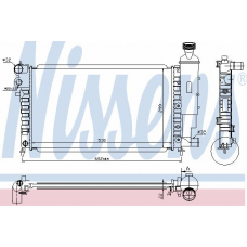 63736 NISSENS Радиатор, охлаждение двигателя