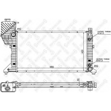 10-25260-SX STELLOX Радиатор, охлаждение двигателя