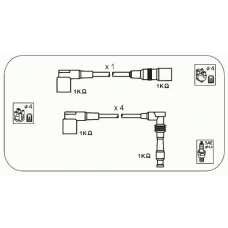 ODS215 JANMOR Комплект проводов зажигания