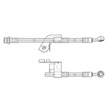 FHY3261 FERODO Тормозной шланг