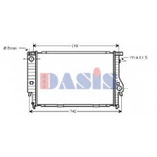 051040N AKS DASIS Радиатор, охлаждение двигателя