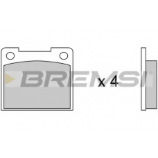 BP2390 BREMSI Комплект тормозных колодок, дисковый тормоз