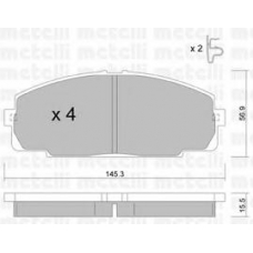 22-0434-0 METELLI Комплект тормозных колодок, дисковый тормоз