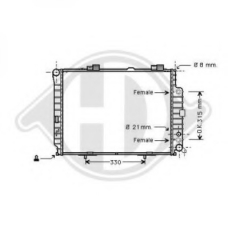 8121190 DIEDERICHS Радиатор, охлаждение двигателя