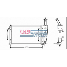 1711001 KUHLER SCHNEIDER Радиатор, охлаждение двигател