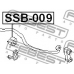 SSB-009 FEBEST Опора, стабилизатор