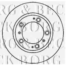 BBD4205 BORG & BECK Тормозной диск