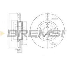 DBB722V BREMSI Тормозной диск