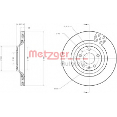 6110437 METZGER Тормозной диск