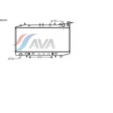 DN2203 AVA Радиатор, охлаждение двигателя