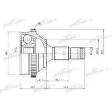 PCV1585 PATRON Шарнирный комплект, приводной вал