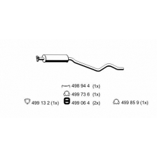 032100 ERNST Предглушитель выхлопных газов