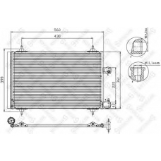 10-45067-SX STELLOX Конденсатор, кондиционер