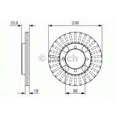 0 986 479 851 BOSCH Тормозной диск