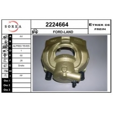 2224664 EAI Тормозной суппорт
