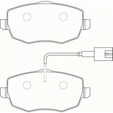FD7299A NECTO Комплект тормозных колодок, дисковый тормоз