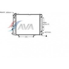 MSA2072 AVA Радиатор, охлаждение двигателя