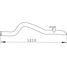 74522 DINEX Труба выхлопного газа