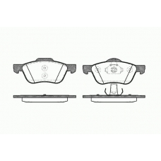 0844 00 KAWE Комплект тормозных колодок, дисковый тормоз