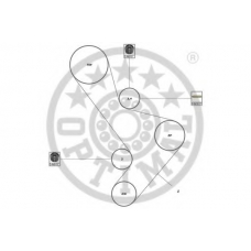 SK-1681 OPTIMAL Комплект ремня ГРМ