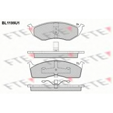 BL1199U1 FTE Комплект тормозных колодок, дисковый тормоз
