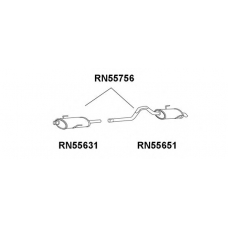 RN55756 VENEPORTE Глушитель выхлопных газов конечный