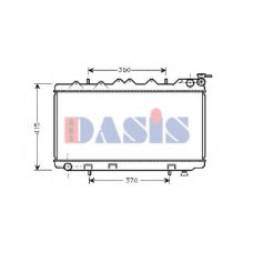 070690N AKS DASIS Радиатор, охлаждение двигателя