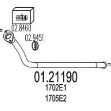 01.21190 MTS Труба выхлопного газа