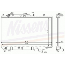 63390 NISSENS Радиатор, охлаждение двигателя