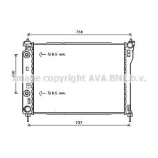OL2626 AVA Радиатор, охлаждение двигателя