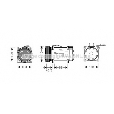 CNK160 Prasco Компрессор, кондиционер