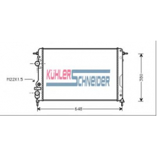 0916301 KUHLER SCHNEIDER Радиатор, охлаждение двигател