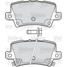 598849 VALEO Комплект тормозных колодок, дисковый тормоз