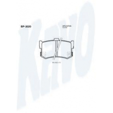 BP-3020 KAVO PARTS Комплект тормозных колодок, дисковый тормоз