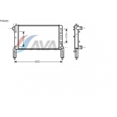 FTA2263 AVA Радиатор, охлаждение двигателя