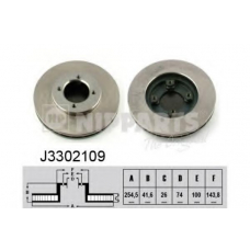 J3302109 NIPPARTS Тормозной диск