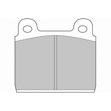 FD497V NECTO Комплект тормозных колодок, дисковый тормоз