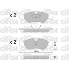 822-117-0 CIFAM Комплект тормозных колодок, дисковый тормоз