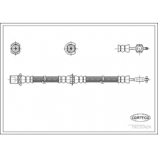 19030484 CORTECO Тормозной шланг